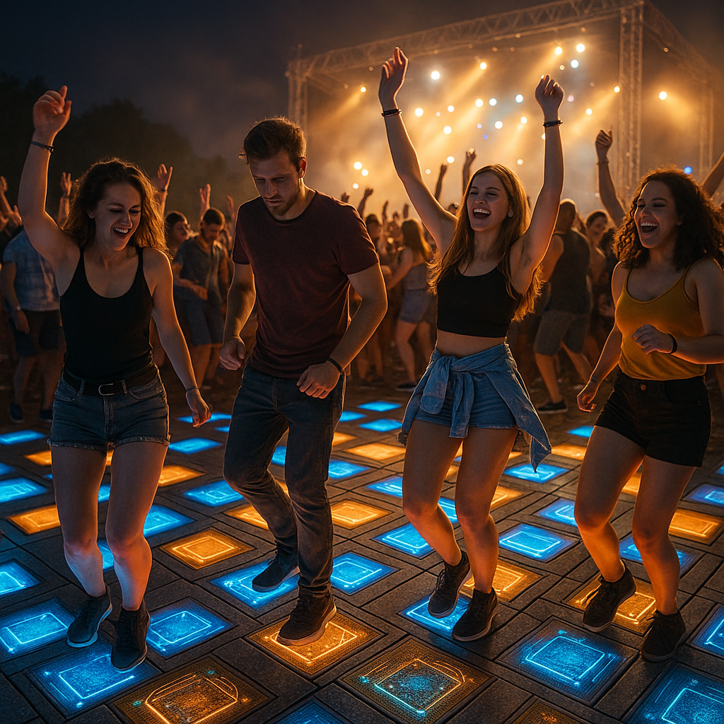 Les sols qui rapportent de l’énergie : innovation, IA et applications festives